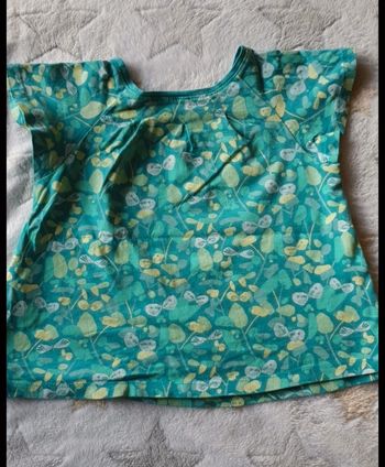 T shirt verbaudet vert en coton