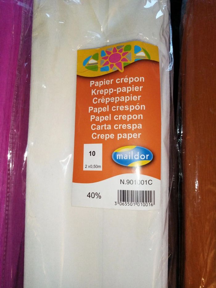4 paquets de papier Crépon - photo numéro 4