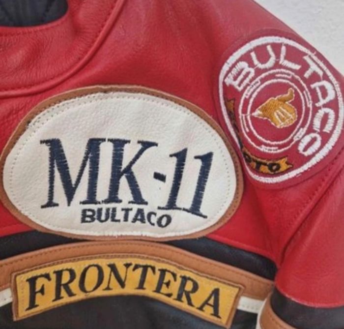 Veste moto vintage en cuir véritable - photo numéro 5