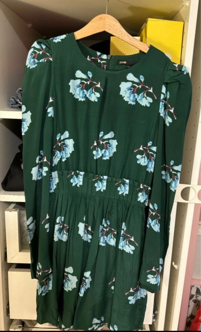 Robe maje verte avec des fleurs - photo numéro 3