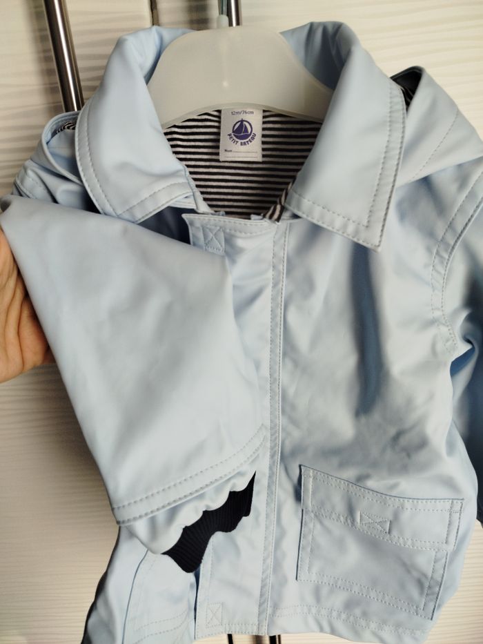 Ciré bleu clair garçon petit bateau 12 mois - photo numéro 6