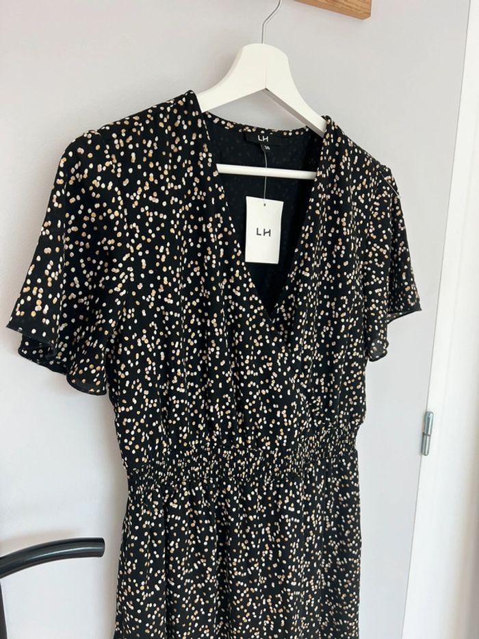 Jolie robe à pois dorés La Halle neuve 38