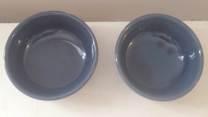 2 petits ramequins bleus foncés nuancés - photo numéro 3