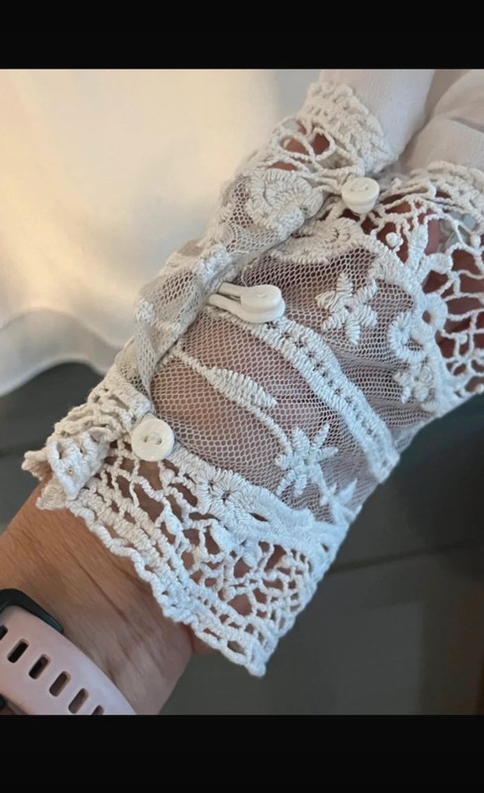 tunique fluide avec broderie et dentelle - photo numéro 5