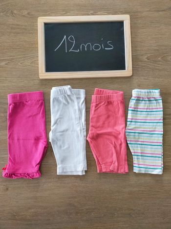 Leggings courts, été, fille taille 12mois