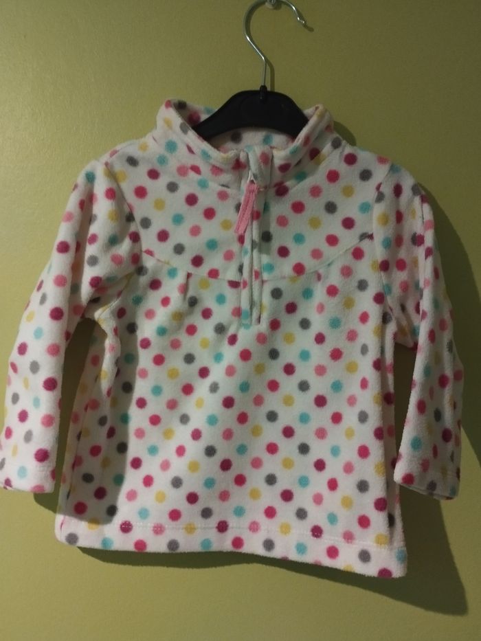 Lot de deux polaires pour fille 9 mois - photo numéro 2