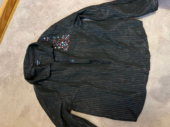 Chemise noir fille 8ans