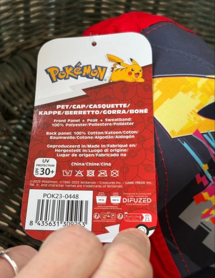 Casquette Pokémon 56 cm - photo numéro 6