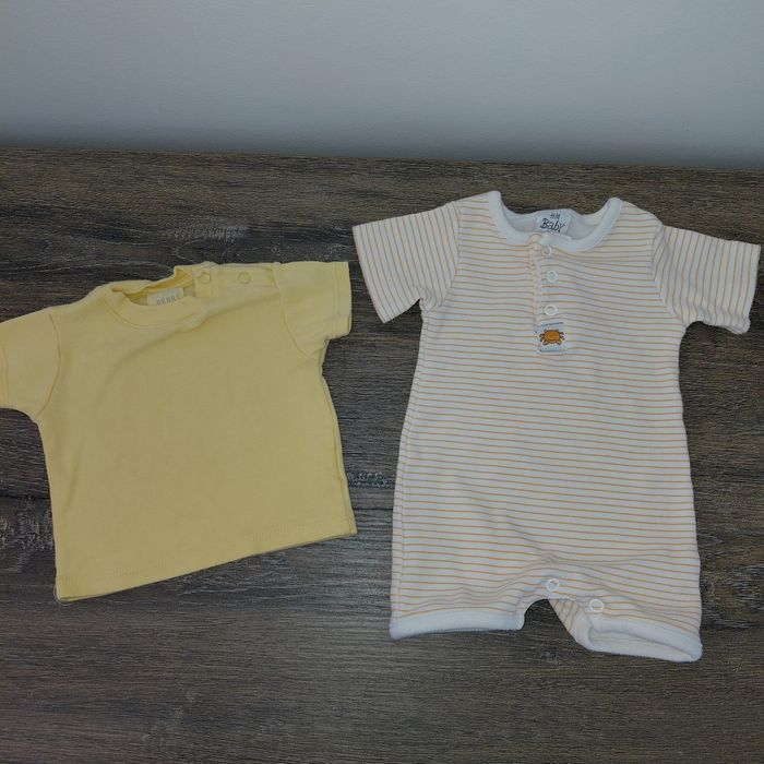 HetM- barboteuse et t-shirt taille 1 mois - photo numéro 1