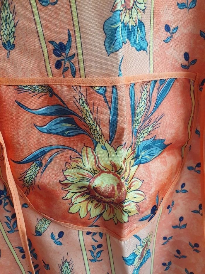 Tablier de cuisine motif fleur - photo numéro 3