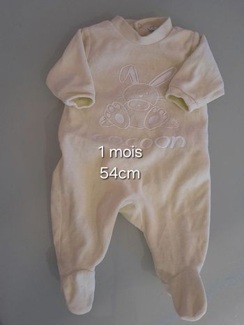 Pyjama vert menthe 1m