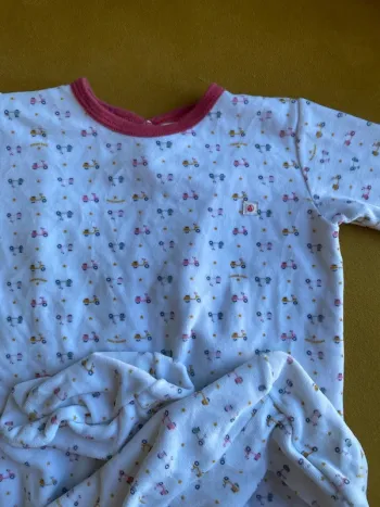 Pyjama velours petit bateau une pièce taille 36 mois