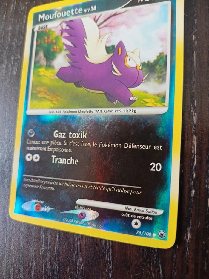 Carte pokémon Moufouette reverse 76/100 - photo numéro 2