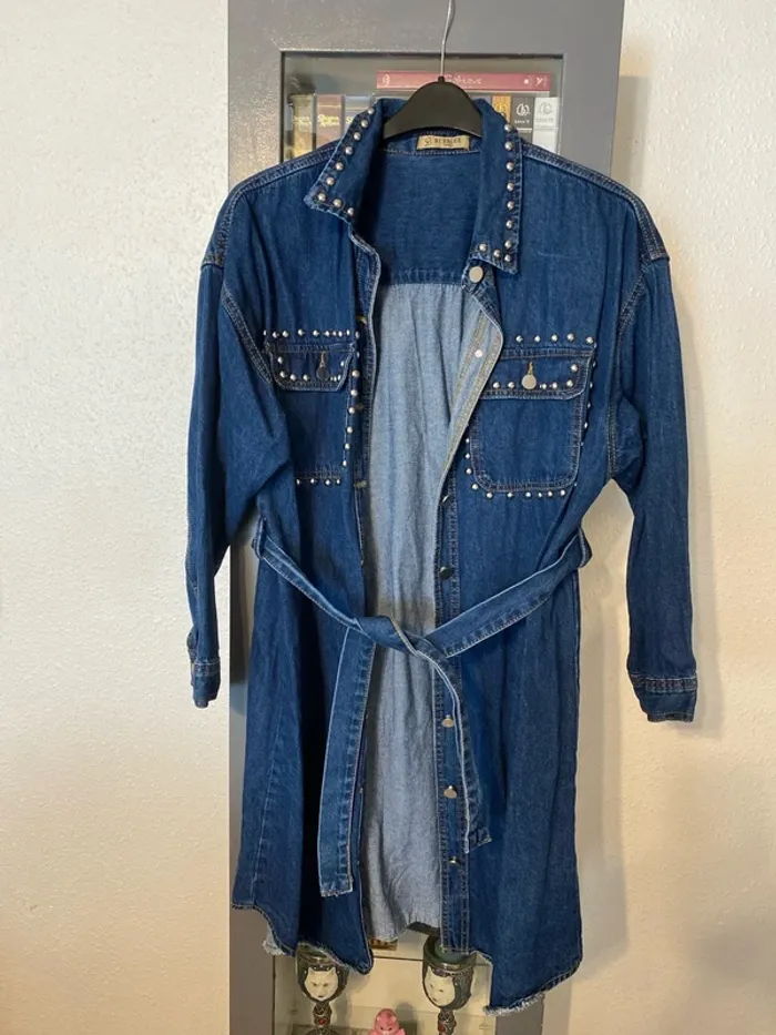 superbe veste en jean longue Bubblee taille 50 neuve - photo numéro 5