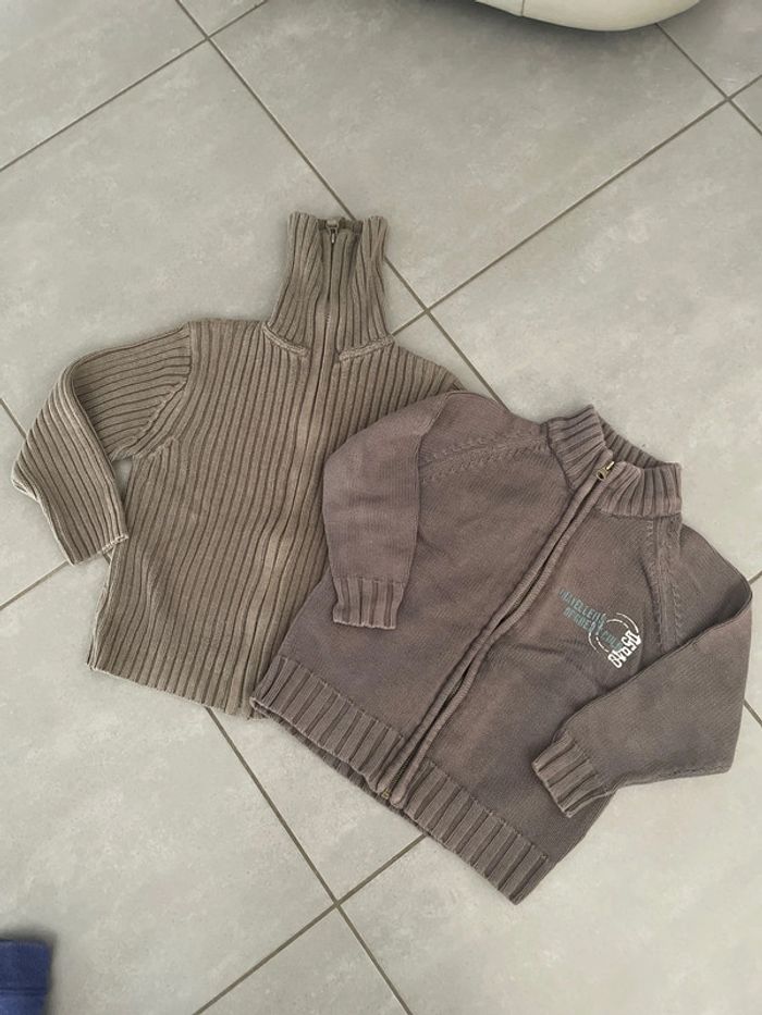 Lot gilet sweat haut vêtement garçon pull 6 ans