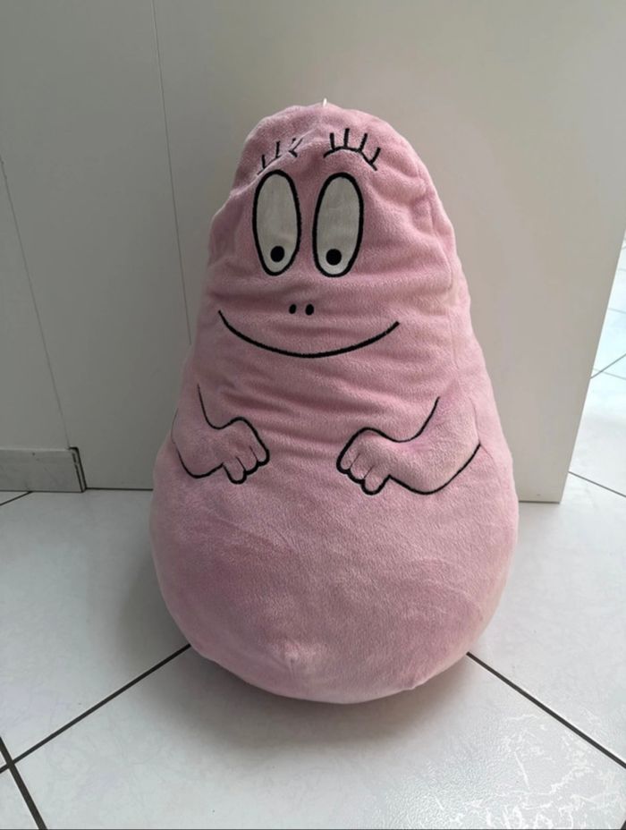 Grosse peluche barbe à papa