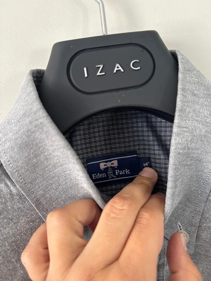 👔Chemise manche courte homme- grise - Eden Park taille M - très bon état - photo numéro 7