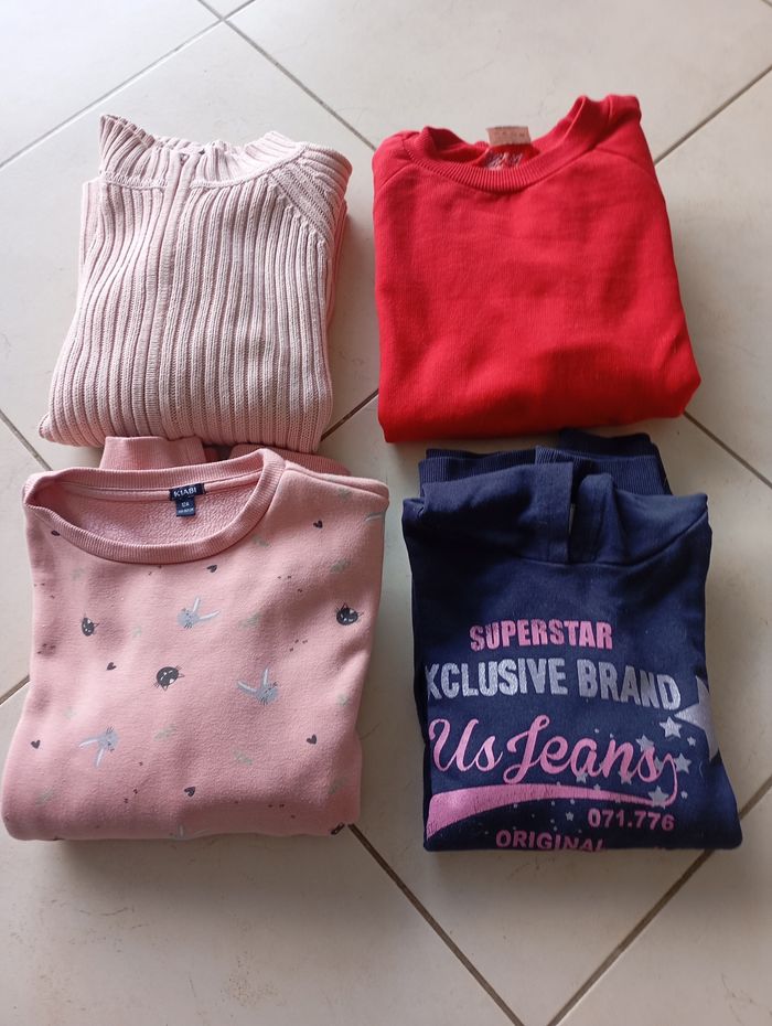 Lot de sweat et gilet zippé 12 ans