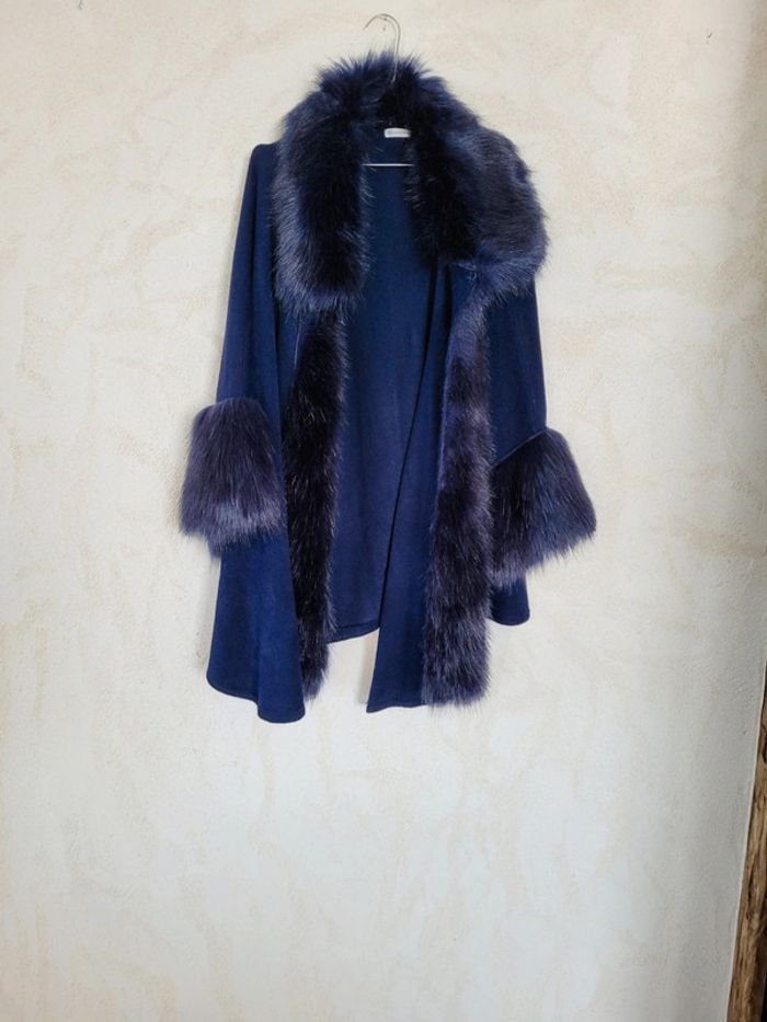 Poncho fourrure taille unique