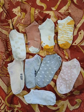 Lot de 9 paires de socquettes 35/38