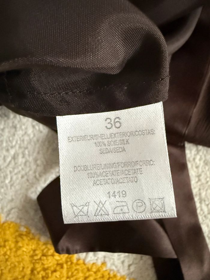 Robe de soirée en soie Caroll Taille 36 - photo numéro 4