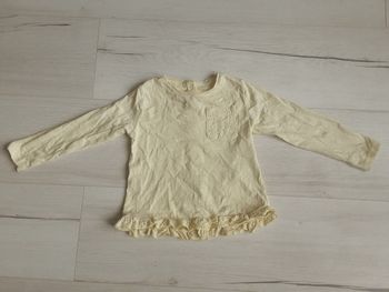 Vêtement fille tee-shirt manches longues jaune Gémo 3 ans