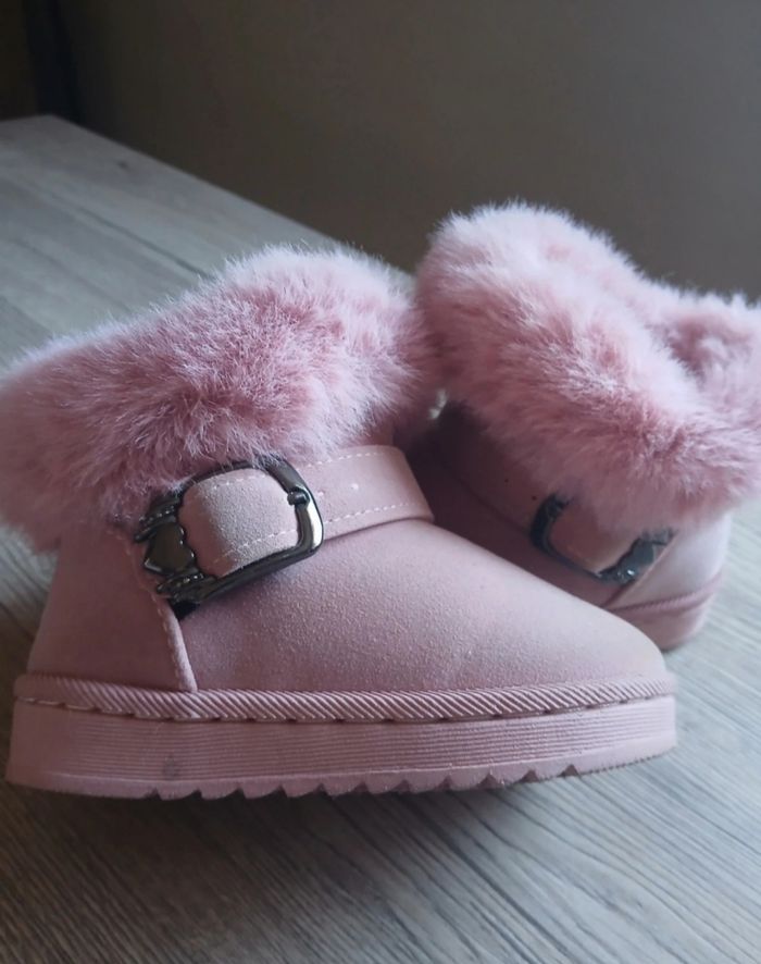 Bottes rose fourré - photo numéro 2