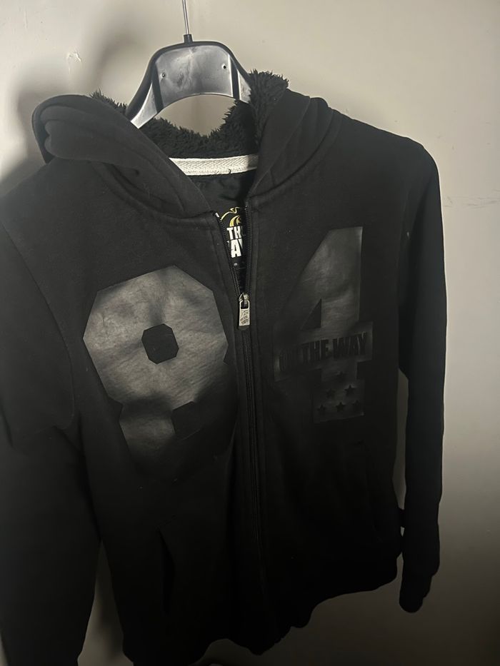 Veste polaire noir enfant