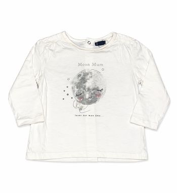 T-shirt bébé fille 12 mois manches longues “Moon Mum”