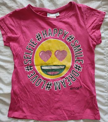 Tee-shirt fille 6 ans / emoji