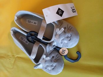 chaussons fille souris grise 30