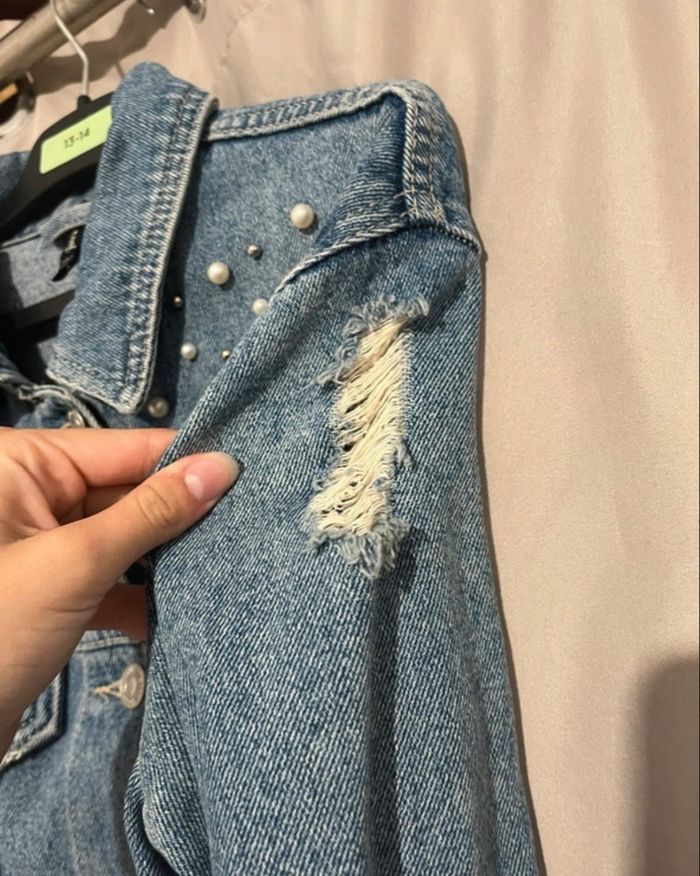 Veste en Jeans Stradivarius taille S - photo numéro 4