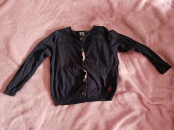 Gilet bleu marine petit bateau 3 ans