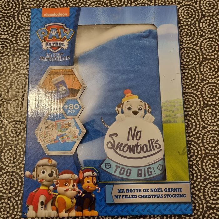 botte de Noël PAT PATROUILLE garnie coloriage 🎁 neuf 🎁