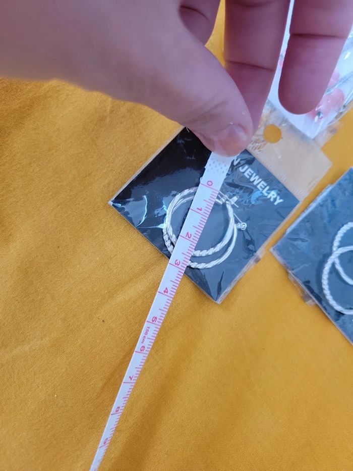 Lot paires de boucle d'oreilles créoles perles t-shirt - photo numéro 6