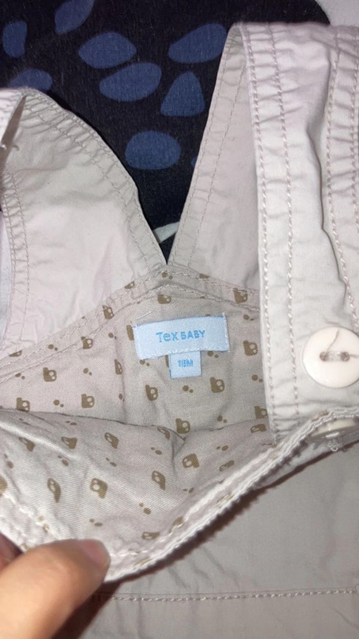 Robe salopette beige tex 18 mois - photo numéro 3