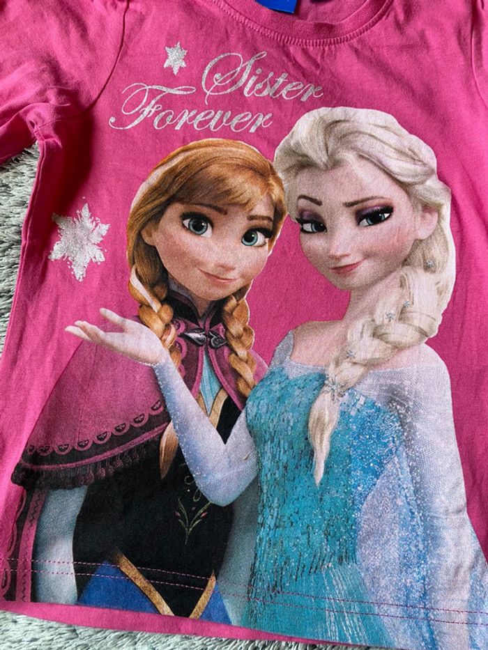 Teeshirt manches longues Disney Reine des neiges - taille 3 / 4 ans - photo numéro 2