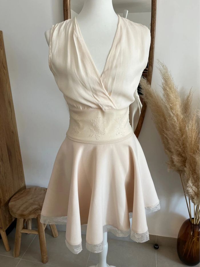 Robe rose pâle élégante Maje - photo numéro 2