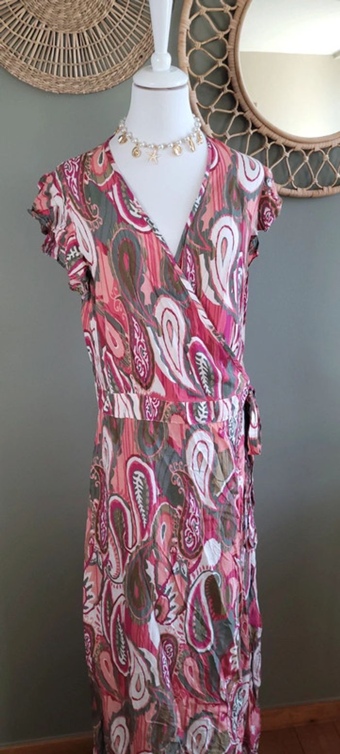 Jolie robe longue TQF Collection Taille L Parfait état - photo numéro 3