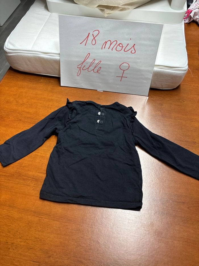 Lot de 2 tshirts noirs manches longues - photo numéro 8