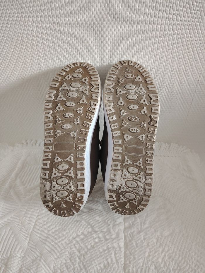 Baskets plateforme marron / camel - Pointure 39 - photo numéro 7