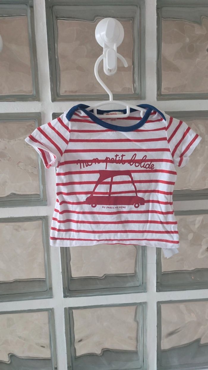 Tee-shirt 12 mois du pareil au même