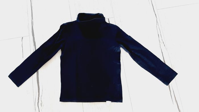 Vêtement mixte garçon fille tee-shirt manches longues sous-pull bleu marine Kiabi 3 ans