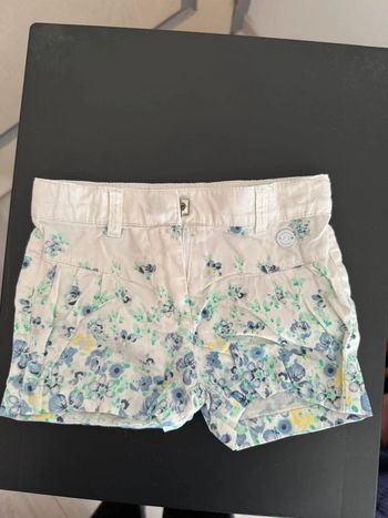 Short en coton bébé fille