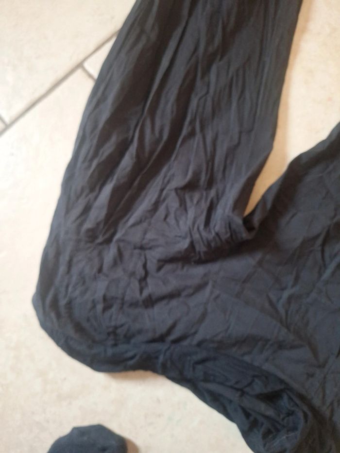 Pantalon toile noir uni - photo numéro 4