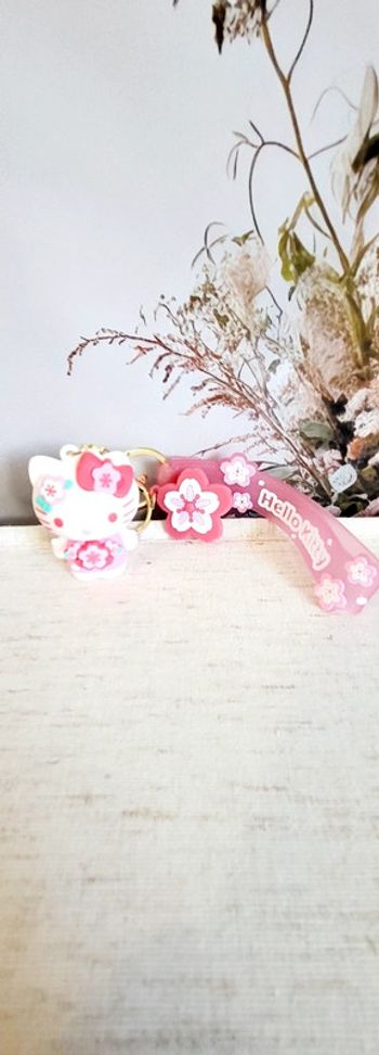 Porte-clés Hello Kitty fleur rose – kawaii & girly
