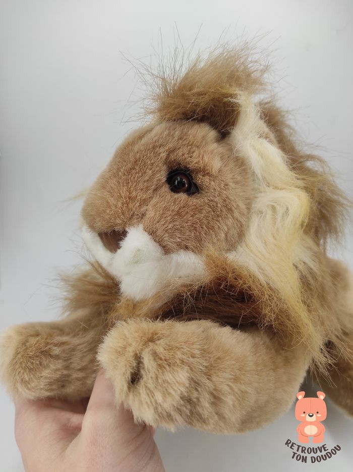 Peluche Lion réaliste 38 cm - photo numéro 4