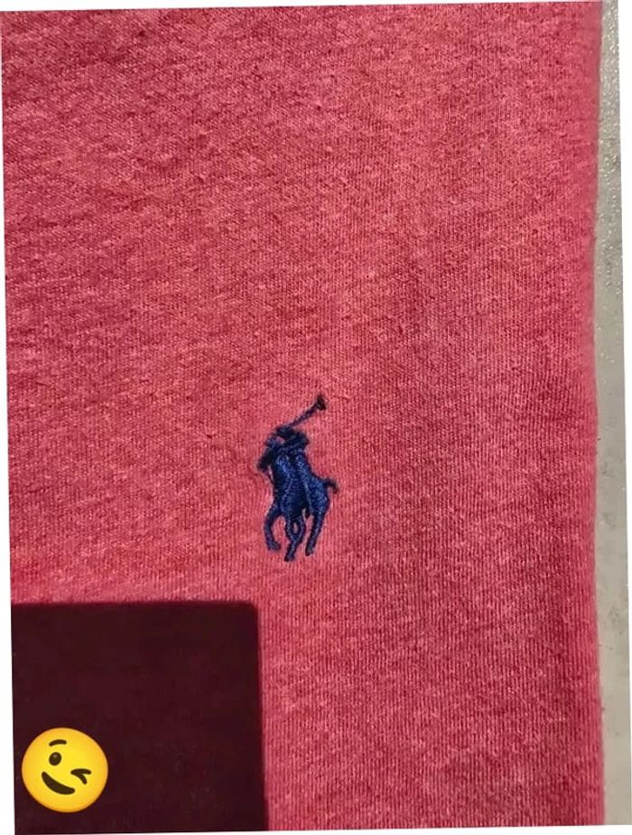 T-shirt Ralph Lauren S coupe col rond noir Homme Men tee37 - photo numéro 3