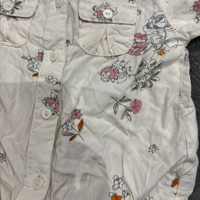 Chemise bébé à fleurs - photo numéro 2