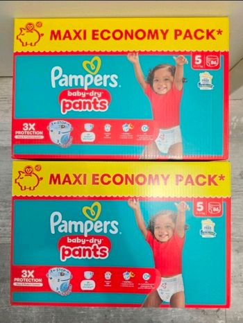 🍼 Pampers Baby-Dry Pants T5 Lot de 2 × 86 couches (11–17 kg)